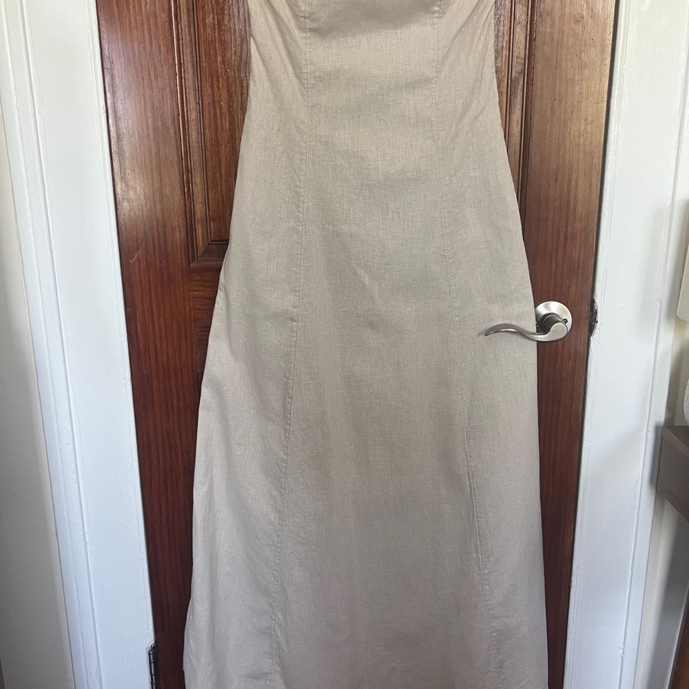 Abercrombie & Fitch Strapless Tan Dress